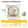 thumbnail image 5 of Vggrvlo Easter Throw Pillow Covers 18X18 Bunny Eggs Polka Dot Cushion Case Decoration Easter Decorations for Easter Bedroom Holiday Festivals Home Decorations, 5 of 6