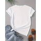 thumbnail image 2 of Women's Anime Graphic T-Shirt - Soft, Breathable Stretch Fabric, Casual Summer Fashion with Black & White Illustration Print, Comfortable Casual Attire, Casual Summer Wear | Trendy Casual Style |, 2 of 6