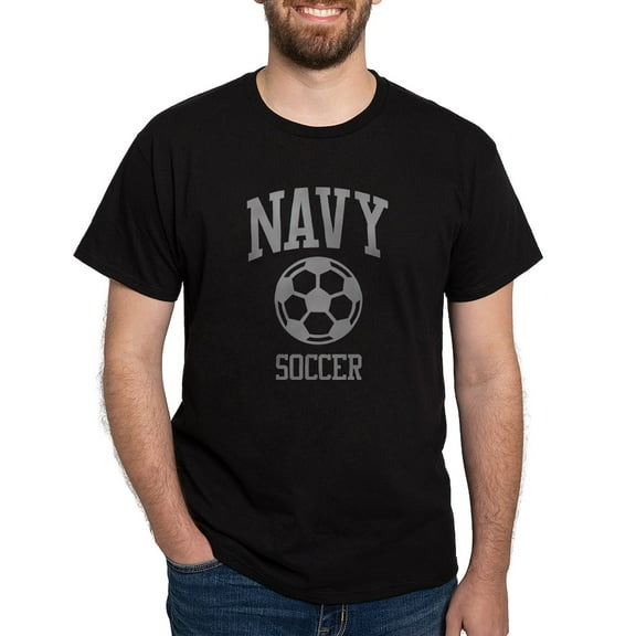 CafePress - U.S. Navy Soccer Dark T Shirt - Men's Classic Graphic Cotton T-Shirt
