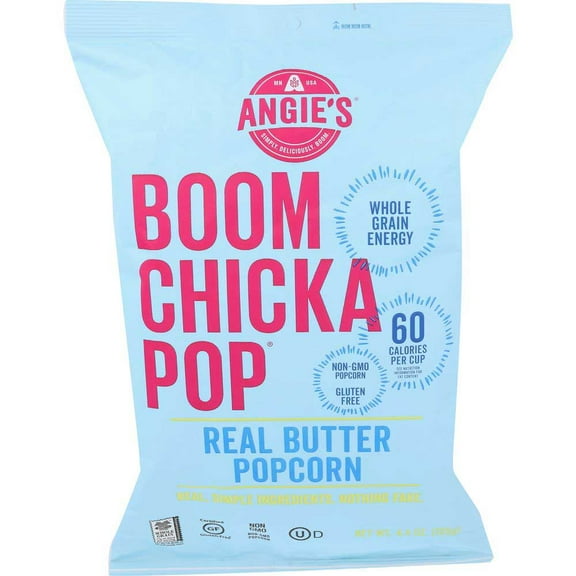 4.4 oz Boom Chicka Pop Real Butter Popcorn, Pack of 12