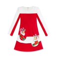 thumbnail image 1 of Robe Fille Rouge Bas de Noël Xmas Cannes de Bonbon Nouvel An 8 Ans, 1 of 8