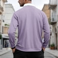 thumbnail image 4 of XIAOCHA Waffle Knit Quarter Zip Polo For Men Oversized Long Sleeve Contrast Collar Polo Tops Comfy Casual Office Wear Polos, 4 of 6