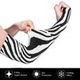 thumbnail image 3 of Arm Sleeves for Men/Women, Zebra Sun Protection Cooling Compression sleeves to cover arm, 3 of 6