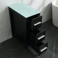 thumbnail image 3 of 12inch Height Bathroom Cabinet White 3 Drawers End Table, 3 of 3