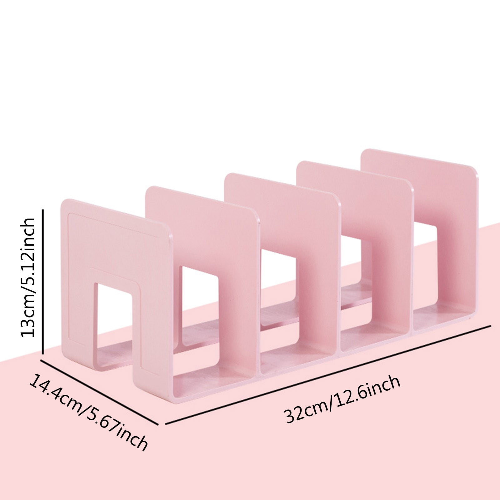 Clear Acrylic File Sorter With 4 Compartments, Sturdy Desk File Organizer Shelf Book Holder Purse Handbag Clutch Divider File Folder Rack for Letter Cookbooks Home Office Kitchen Supplies