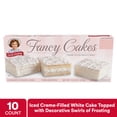 thumbnail image 2 of (3 pack) Little Debbie Fancy Cakes, Crème Filled White Cakes, 12.5 oz (10 count), 2 of 6