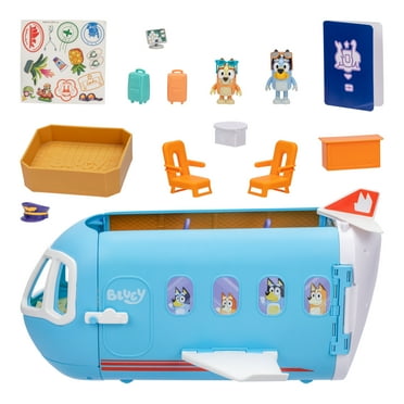 Bluey 3-in-1 Transforming Plane Playset, 25  Sounds and Phrases, Toys for Kids 3-6 Years