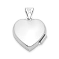 thumbnail image 3 of Sterling Silver Rhodium-Plated Scroll Border Heart Locket, 3 of 4