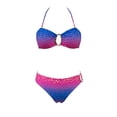 thumbnail image 5 of DHFJKG Two Piece Swimsuits Women Bikini Set Side Tie Halter Top High Waist Briefs Bottoms Leopard Print Summer Trendy Beachwear, 5 of 5