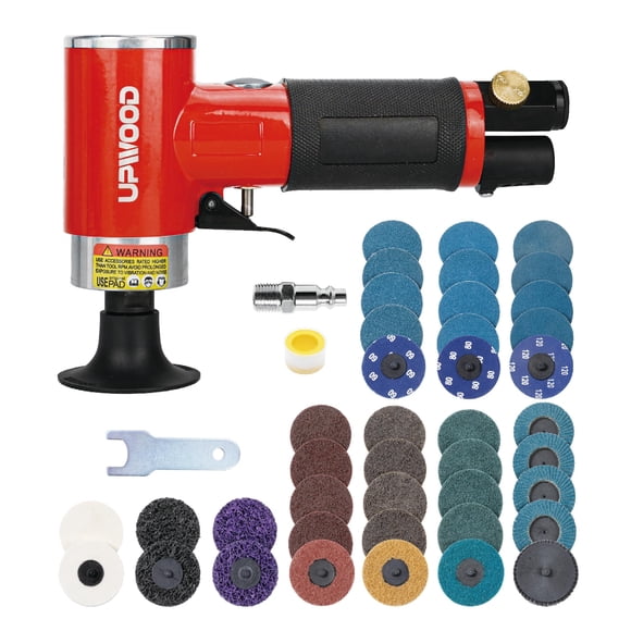 Mini kit de lijadora orbital neumática y pulidora UPWOOD