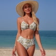 thumbnail image 6 of Womens Bikini Swimsuit Deep V High Waist Two Piece Swimwear Tummy Control Bathing Suit Beach Vacation, 6 of 8