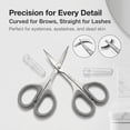 thumbnail image 3 of Small Stainless Steel Cuticle Manicure Dry Skin Beauty Nail Scissors Set High Precision Tip Rubber Handle Grip Leather Cases, 3 of 7