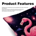 thumbnail image 2 of Flamingo Decorative Pillows Covers Set of 2 - Unique Patterns, 16x16, 18x18, 20x20 Inches - Throw Pillow Covers for Home Decor, Bedroom, Living Room for Various Occasions, 2 of 6