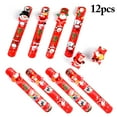 thumbnail image 2 of 12 Pcs Bracelet de Noël Slap Cartoon LED Slap Band Bracelet de Fête pour Enfants, 2 of 7