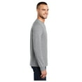 thumbnail image 3 of Port & Company Mens Long Sleeve Essential T-Shirt Athletic Heather 4X-Large, 3 of 6