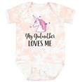 thumbnail image 3 of Inktastic My Godmother Loves Me Unicorn Girls Baby Bodysuit, 3 of 5