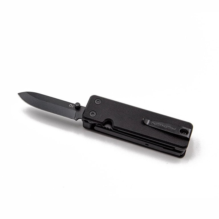 Roxon Inc, Multi Tool Pocket Knife, KS2 Elite D2 Blade, Black