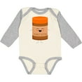 thumbnail image 3 of Inktastic Cute Kawaii Peanut Butter Boys or Girls Long Sleeve Baby Bodysuit, 3 of 5