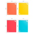 thumbnail image 7 of Cutting Board Mats Set, Extra Thick Flexible Plastic Kitchen Chopping Board, Colored Mats with Food Icons & Easy-Grip Handles, Dishwasher Safe, Set of 6, 7 of 7