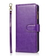 thumbnail image 6 of Allytech Galaxy Note20 Case, PU Leather Zipper Wallet Case 9 Cards Holder Hand Wrist Strap Stand Shockproof Protective Flip Case Cover for Samsung Galaxy Note20 6.7" 5G - Purple, 6 of 8
