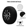 thumbnail image 3 of Kdxio Spare Tire Cover for RV Trailer, Waterproof Wheel Cover,Camper Spare Tire Cover Fit for Rv SUV Truck Travel Trailer -Watermelons Dachshunds, 3 of 8