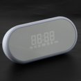 thumbnail image 2 of Despertador Bluetooth portátil con pantalla LED y batería recargable de 2000 mAh blanco Sunnimix Altavoz Bluetooth Reloj despertador, 2 of 8