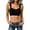02-Black, variant on Womens Wide Strap Bras Wireless Seamless Fixed Cup Push Up Daliy Bras