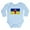 Sky Blue, variant on CafePress - Glory To Ukraine Body Suit - Long Sleeve Cotton Baby Bodysuit