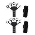 thumbnail image 2 of Entrenador de dedos, 2 piezas, estirador de dedos de silicona, banda elástica para ejercitar los dedos de la mano, diseño aerodinámico, 2 of 14