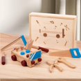 thumbnail image 4 of Juego de herramientas de construcción CUTICAT Juguetes educativos de madera, 4 of 6