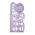 thumbnail image 4 of Measuring Tool Template Ruler Drawing Stencils Portable 8.58 Inch Size for Woodworking Painting Sewing Artists, 4 of 9