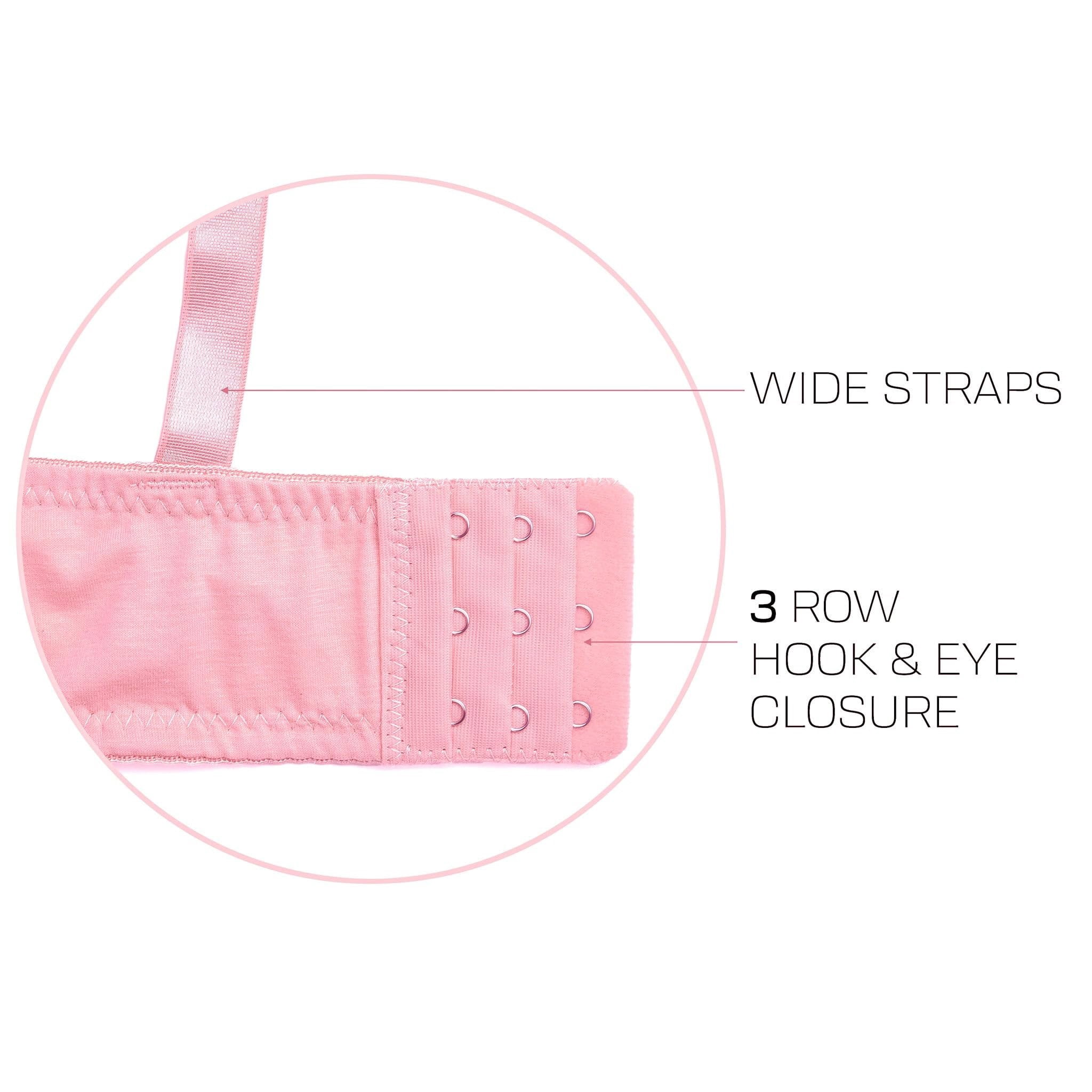 Women's Basic Plain Bras Petite to Plus Size, Pack of 6 4271P5, 40C