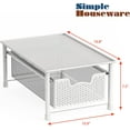 thumbnail image 2 of shiyou-SimpleHouseware Stackable Pull Out Cabinet Basket Drawer Organizer, White, 2 of 4