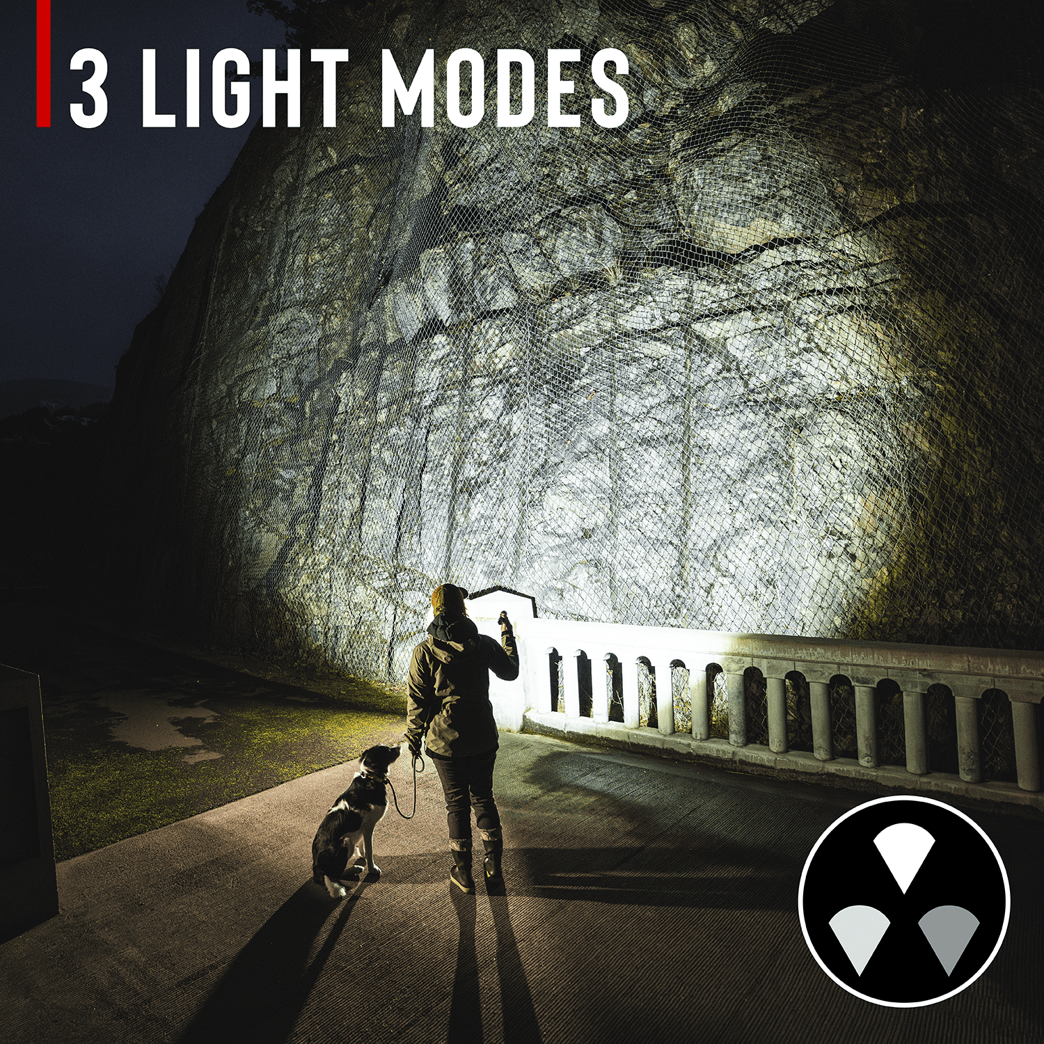 Coast G65R 1500 Lumen Rechargeable LED Flashlight, 3 Light Modes, Power Lockout, IP67 Waterproof