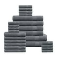 thumbnail image 2 of Casa Platino 100% Ring-Spun Cotton Towels Pack of 24 – 2 Bath Sheets, 2 Gym Towel, 2 Bath, 4 Fingertip, 6 Hand, 8 Washcloths, Ideal for Family & Airbnb, Easy Care – Cool Grey, 2 of 7