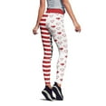 thumbnail image 4 of Girls Valentine'S Day Lovesy Stripes Print Leggings Skinny For Running Pilates Gym Yoga Pants, 4 of 7