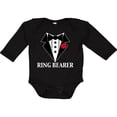 thumbnail image 3 of Inktastic Tuxedo Ring Bearer Boys Long Sleeve Baby Bodysuit, 3 of 5