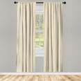 thumbnail image 3 of Ambesonne Geometric Curtains, Blue White Striped, Pair of 28"x63", Orange White Cadet Blue, 3 of 5