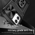 thumbnail image 3 of Allytech Shockproof Case for Moto G 5G 2023, Military Grade Protective Hybrid Rugged Kickstand Sliding Camera Lens Protective Phone Case Cover for Motorola Moto G 5G 2023 - Black, 3 of 10