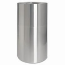 Waste Receptacle, Weather Resistant, 35 Gal, Aluminum