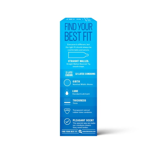 Durex Condom XXL Longer & Wider Natural Latex Condoms, Extra Wide Fit, 12 Count - Ultra Fine & Lubricated (Packaging May Vary)