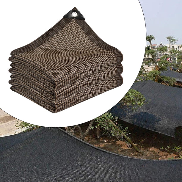 Lona de malla con ojales, tela de sombra plegable para jardines, piscinas 3mx3m