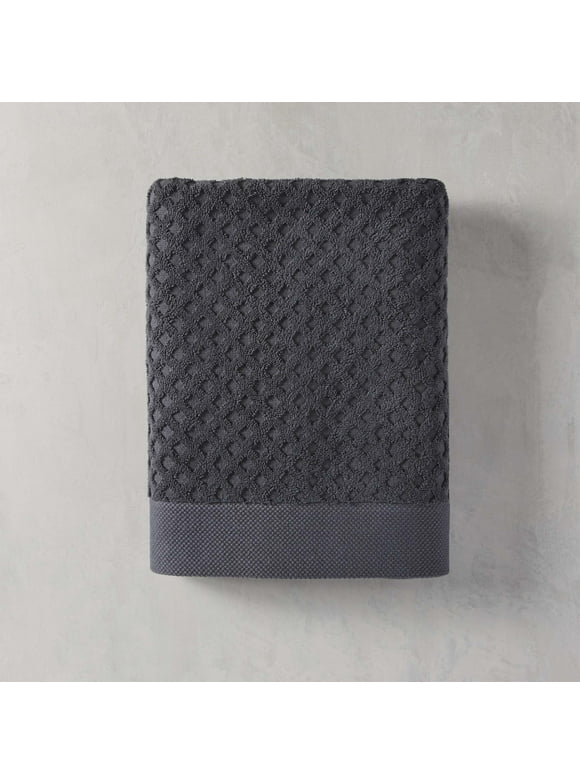 Better Homes & Gardens Signature Soft Texture Bath Towel, Gray Shadow
