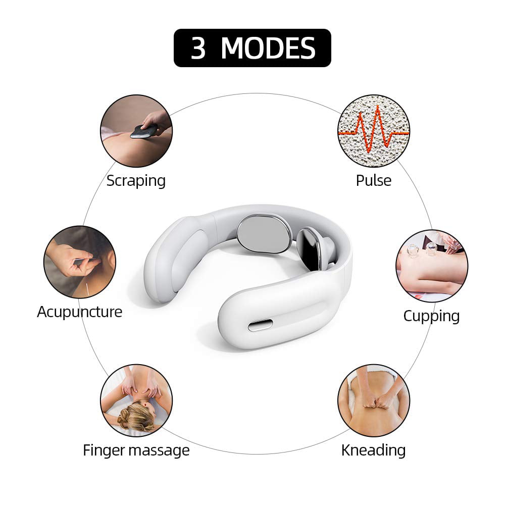 KaRQlife Intelligent Neck Massagers Portable Neck Massage with Heat,Impulse  Function,Support APP and Remote Control ,Use at Home, Outdoor, Office, Car  