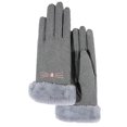 thumbnail image 1 of 1 par de guantes cálidos de invierno multicolor para mujer, guantes cálidos acolchados y gruesos, pantalla táctil antifrío 703, 1 of 5