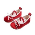 thumbnail image 5 of Viluyesy Girls’ Spring Summer Flat Shoes – Soft Sole Mary Jane Style with Dopamine-Inspired Bowknot, English Vintage Design, Comfortable Formal & Casual Footwear Red Size 8, 5 of 10