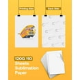 thumbnail image 5 of Hiipoo Sublimation Paper 8.5x14 Inch, Work with Sublimation Ink and Sawgrass Inkjet Printers for Mugs T-Shirts Light Fabric and Other Sublimation Blanks (110 Sheets, 120G), 5 of 7