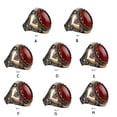 thumbnail image 4 of Sonducket Anillo turco hecho a mano Retro de moda bronceado con espadas dobles Vintage anillo turco de circón negro para hombres Ropa, zapatos y accesorios Miscelánea TYPE1, 4 of 6