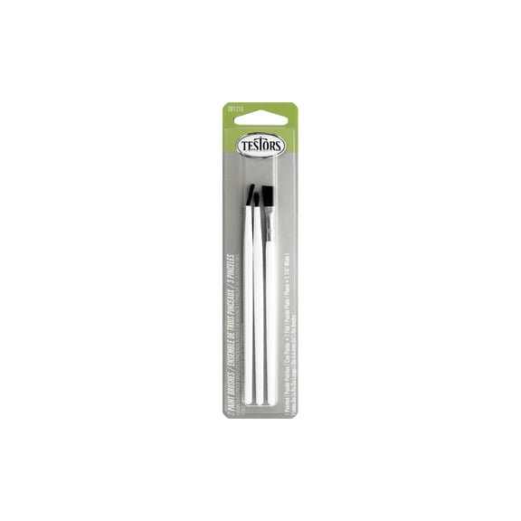 Testors Economy Brush Set Astd 3pc