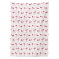 thumbnail image 3 of Ambesonne Flamingo Tablecloth Rectangular Table Cover, Tropic Birds and Spots, 60"x90", Hot Pink Blush, 3 of 4